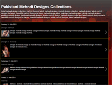 Tablet Screenshot of mehndidesignscollections.blogspot.com