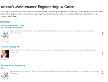 Tablet Screenshot of aircraftmaintenancengineering.blogspot.com