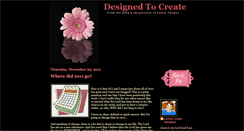 Desktop Screenshot of designedtocreate.blogspot.com