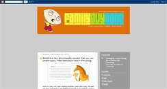 Desktop Screenshot of familyguyzone.blogspot.com
