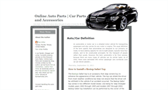 Desktop Screenshot of online-autoparts.blogspot.com