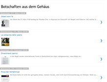 Tablet Screenshot of botschaftenausdemgehaeus.blogspot.com