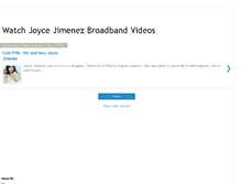 Tablet Screenshot of joyce-jimenez-videos.blogspot.com