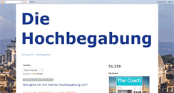 Desktop Screenshot of diehochbegabung.blogspot.com