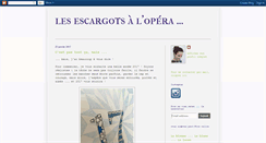 Desktop Screenshot of les-escargots-a-l-opera.blogspot.com