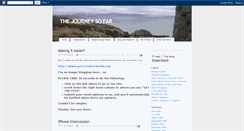 Desktop Screenshot of journey-so-far.blogspot.com