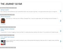 Tablet Screenshot of journey-so-far.blogspot.com