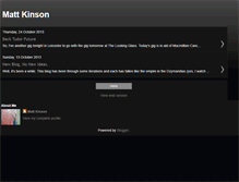 Tablet Screenshot of mattkinson.blogspot.com