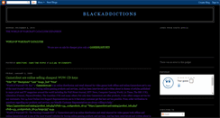 Desktop Screenshot of blackaddictions.blogspot.com