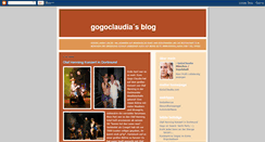 Desktop Screenshot of gogoclaudia.blogspot.com