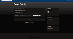 Desktop Screenshot of fonefamily.blogspot.com