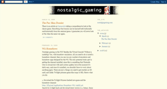 Desktop Screenshot of nostalgicgaming.blogspot.com