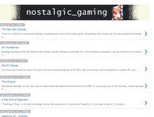 Tablet Screenshot of nostalgicgaming.blogspot.com