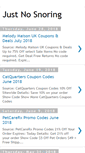 Mobile Screenshot of justnosnoring.blogspot.com