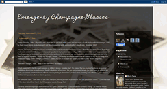 Desktop Screenshot of emergencychampagneglasses.blogspot.com