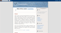 Desktop Screenshot of investonlinepro.blogspot.com