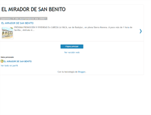Tablet Screenshot of miradorsanbenito.blogspot.com