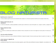 Tablet Screenshot of blognaturista.blogspot.com
