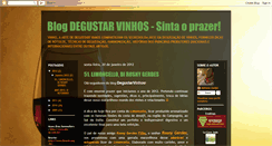 Desktop Screenshot of degustarvinhos.blogspot.com