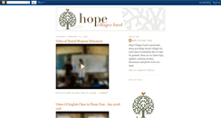 Desktop Screenshot of hopevillages.blogspot.com