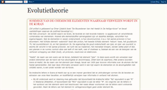 Desktop Screenshot of evolutietheorie.blogspot.com