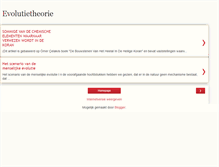 Tablet Screenshot of evolutietheorie.blogspot.com