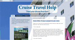 Desktop Screenshot of cruisetravelhelp.blogspot.com