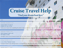 Tablet Screenshot of cruisetravelhelp.blogspot.com