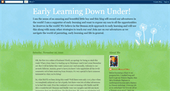 Desktop Screenshot of earlylearningdownunder.blogspot.com