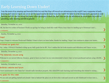 Tablet Screenshot of earlylearningdownunder.blogspot.com