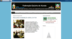 Desktop Screenshot of federacaogauchadekarate.blogspot.com