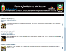 Tablet Screenshot of federacaogauchadekarate.blogspot.com