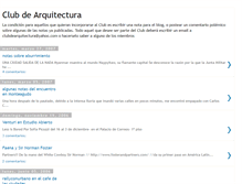 Tablet Screenshot of clubdearquitectura.blogspot.com