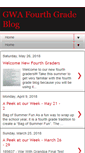 Mobile Screenshot of gwafourthgrade.blogspot.com