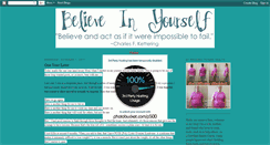 Desktop Screenshot of believeinyourself1.blogspot.com