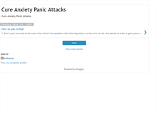 Tablet Screenshot of cure-anxietypanic-attacks.blogspot.com