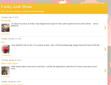 Tablet Screenshot of funkyjunkshow.blogspot.com