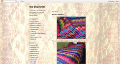 Desktop Screenshot of mostlyknitting.blogspot.com