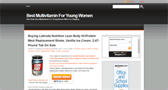 Desktop Screenshot of bestmultivitaminforyoungwomen.blogspot.com
