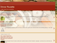 Tablet Screenshot of dinnerroulette.blogspot.com