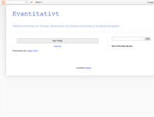 Tablet Screenshot of kvantitativt.blogspot.com