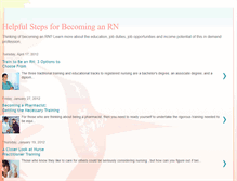 Tablet Screenshot of becoming-an-rn.blogspot.com