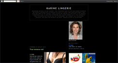 Desktop Screenshot of karinelingerie.blogspot.com