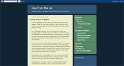 Desktop Screenshot of livefromthelot.blogspot.com