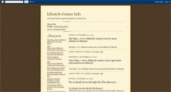 Desktop Screenshot of lifestyle-center-info.blogspot.com