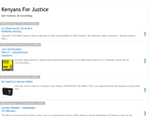 Tablet Screenshot of kenyansforjustice.blogspot.com
