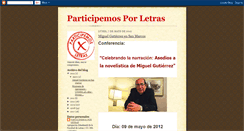 Desktop Screenshot of participemosxletras.blogspot.com