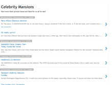 Tablet Screenshot of celebritymansions.blogspot.com