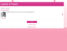 Tablet Screenshot of lipstick-and-pearls.blogspot.com