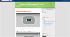 Desktop Screenshot of informationaboutlifepathunlimited.blogspot.com